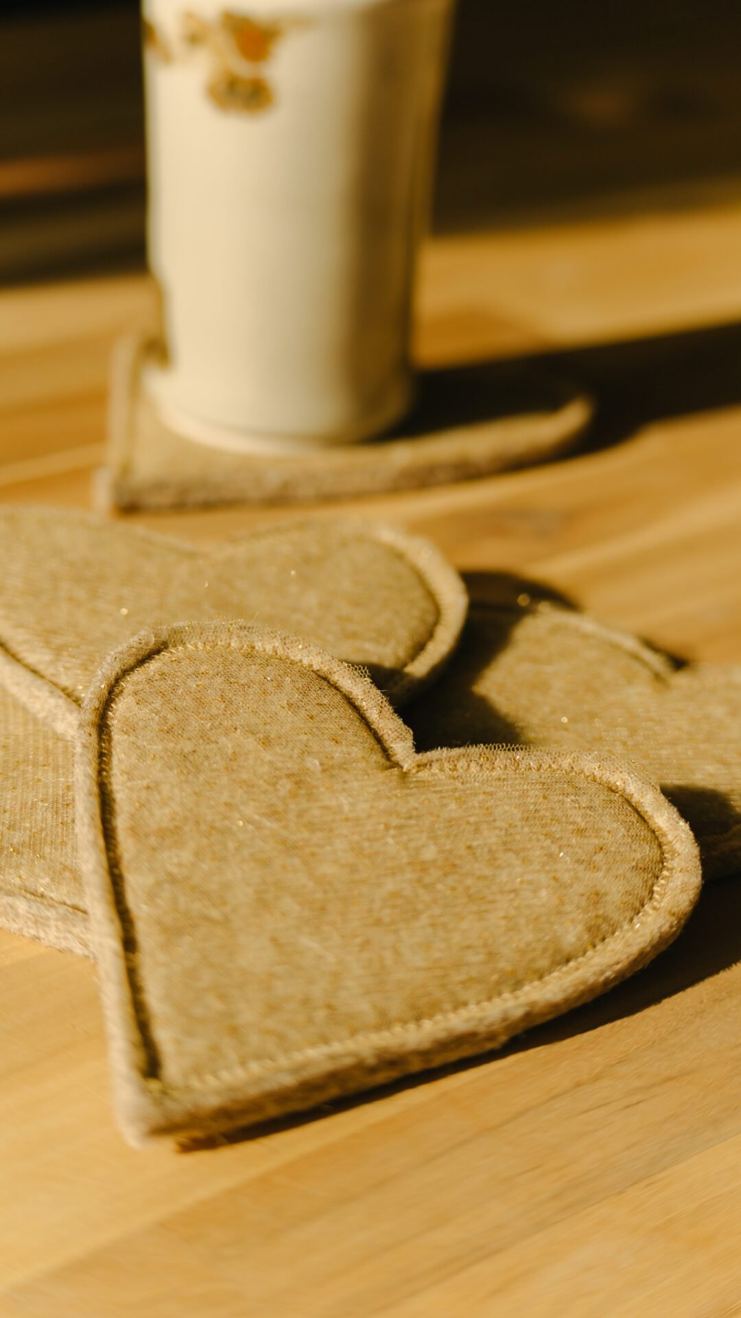 Wool Heart Coaster - Image 3