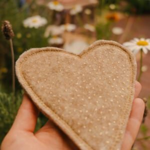 Wool Heart Coaster