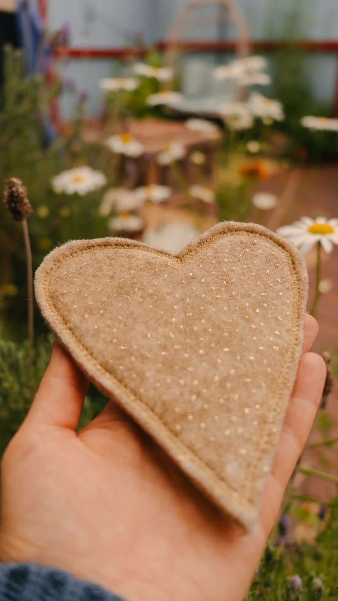 Wool Heart Coaster