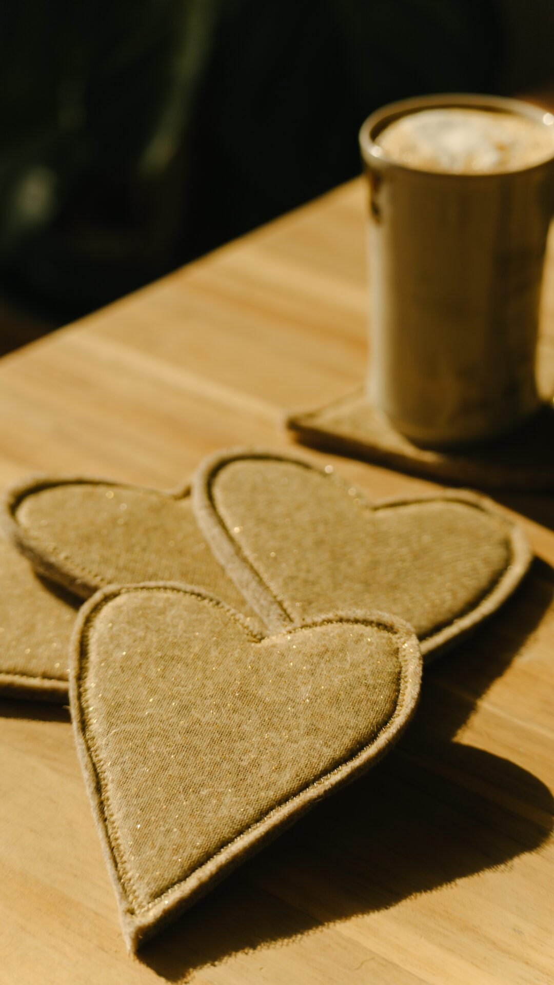 Wool Heart Coaster - Image 6