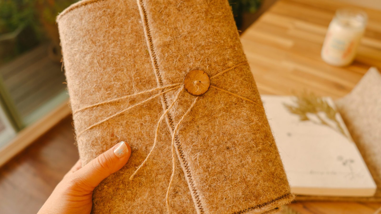Handcrafted Wool Journals - Image 8